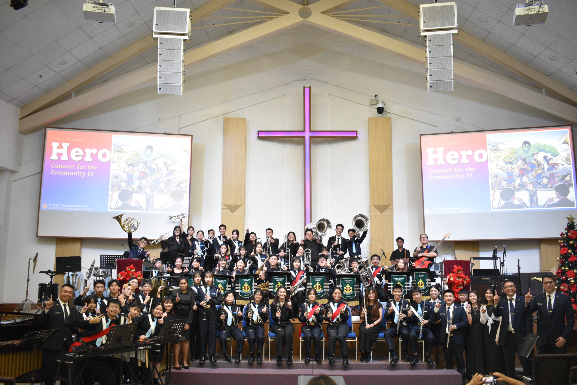 A group photo from a previous company concert